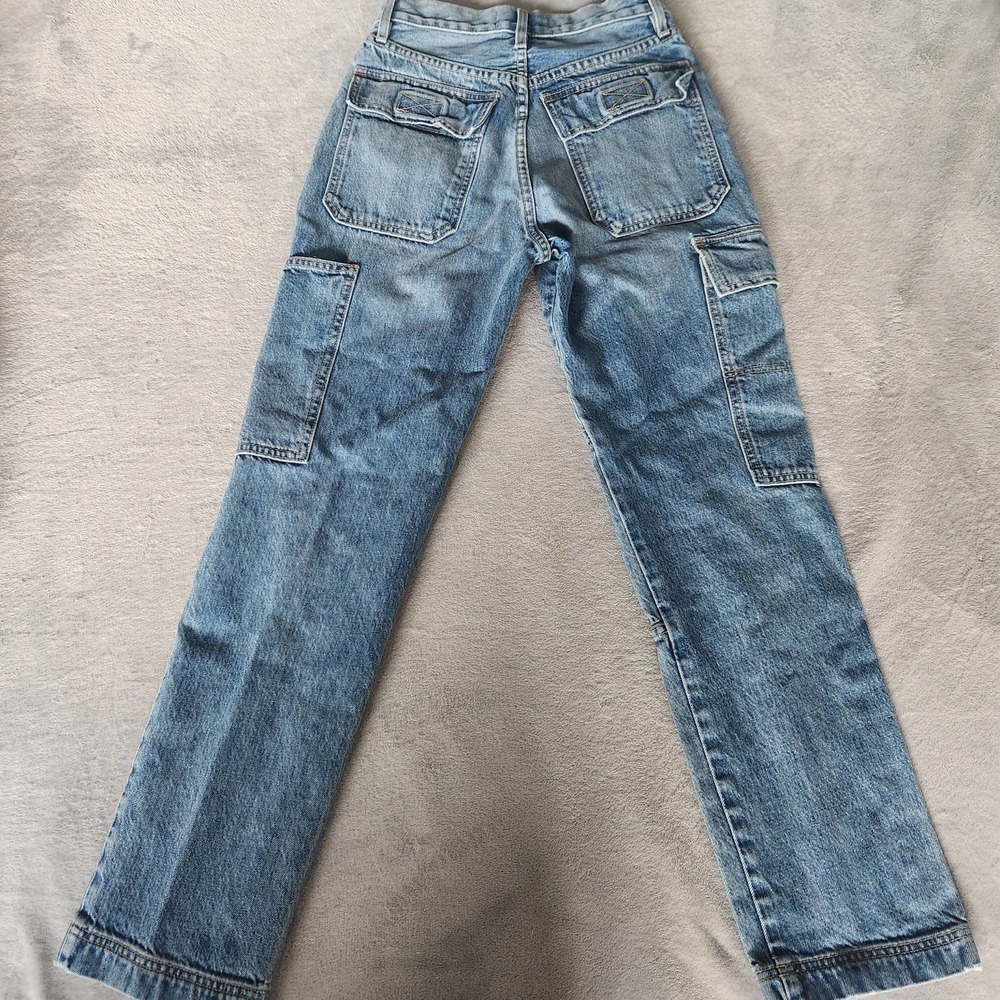SLVRLAKE Savior High RiseCargo Jeans Size 26 - Picture 7 of 16